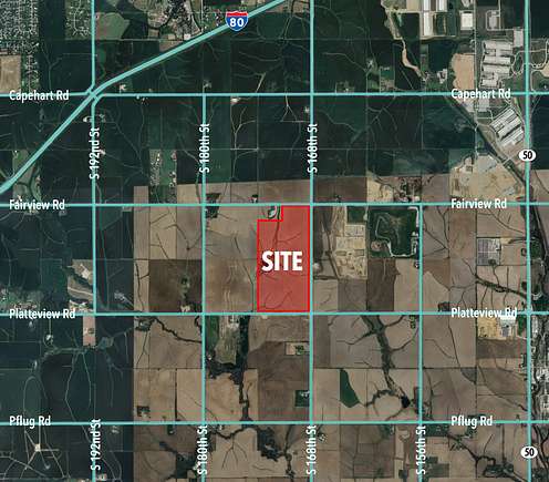 294.18 Acres of Agricultural Land for Sale in Gretna, Nebraska