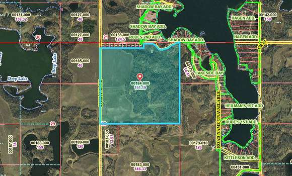 151 Acres of Recreational Land & Farm for Sale in Bottineau, North Dakota