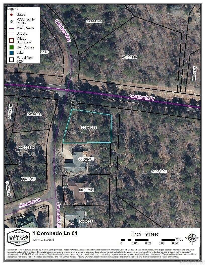 0.36 Acres of Residential Land for Sale in Hot Springs Village, Arkansas