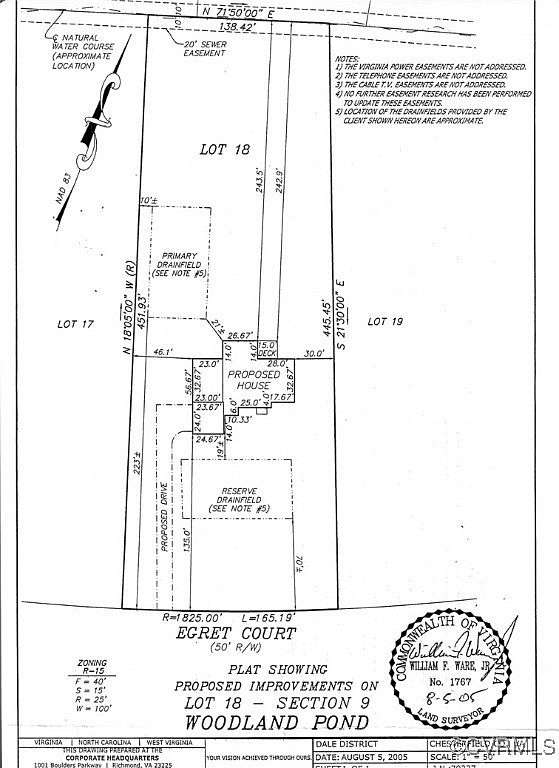 1.554 Acres of Residential Land for Sale in Chesterfield Village, Virginia