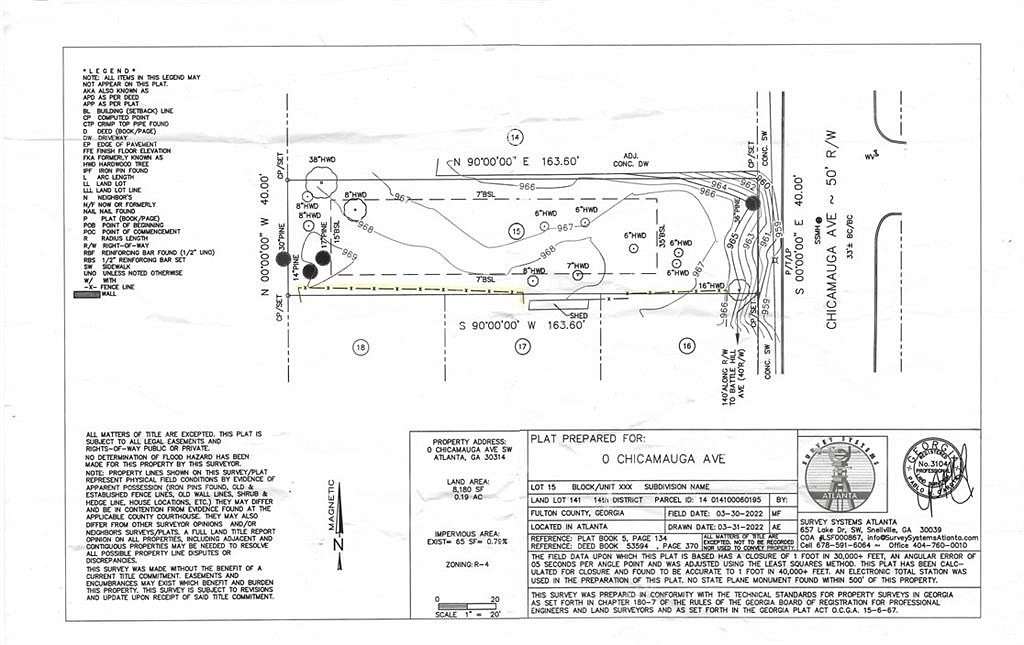 0.15 Acres of Residential Land for Sale in Atlanta, Georgia