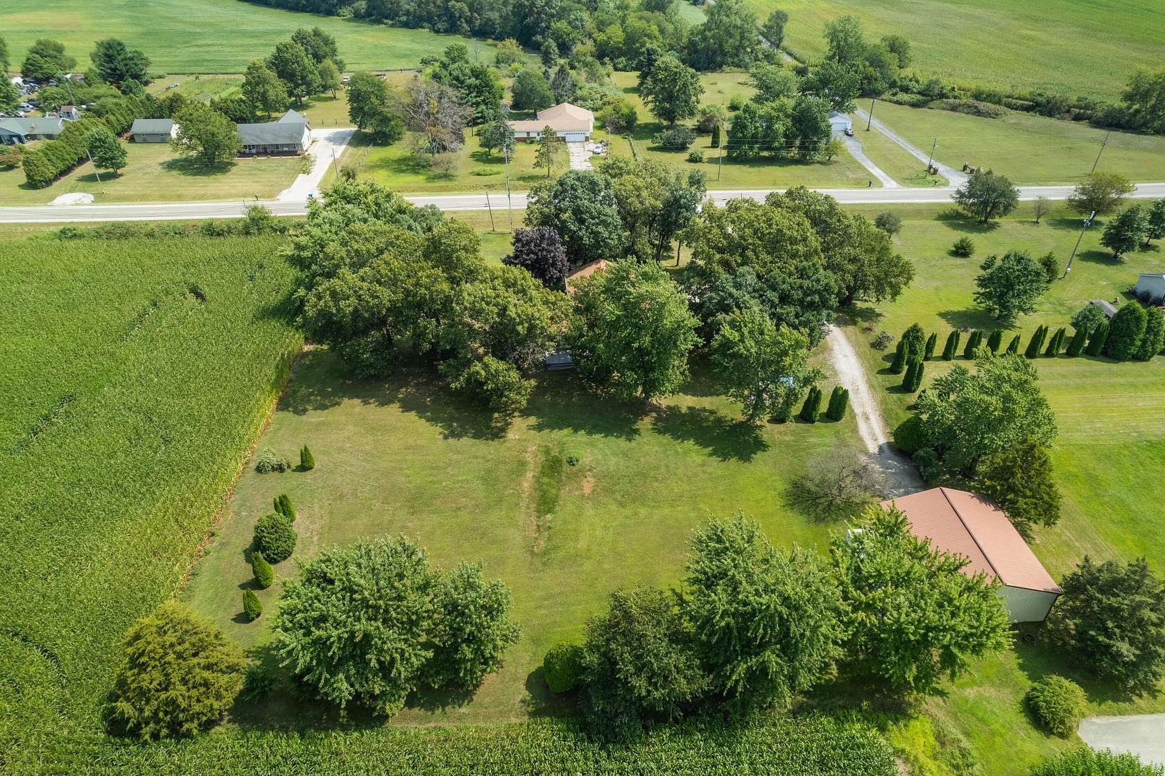 2 Acres of Residential Land with Home for Sale in Wheatfield, Indiana