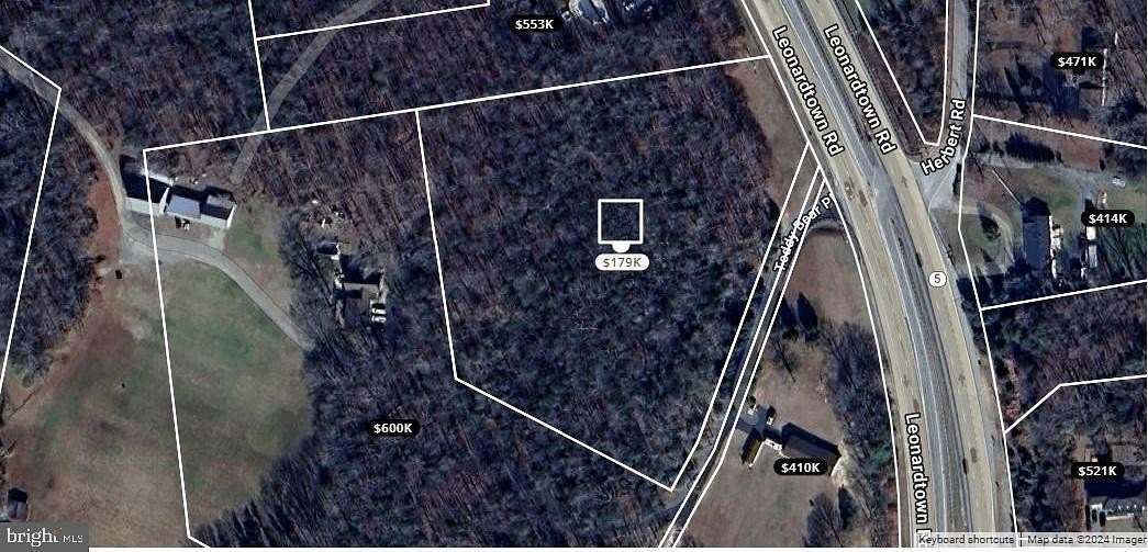 5 Acres of Residential Land for Sale in Hughesville, Maryland