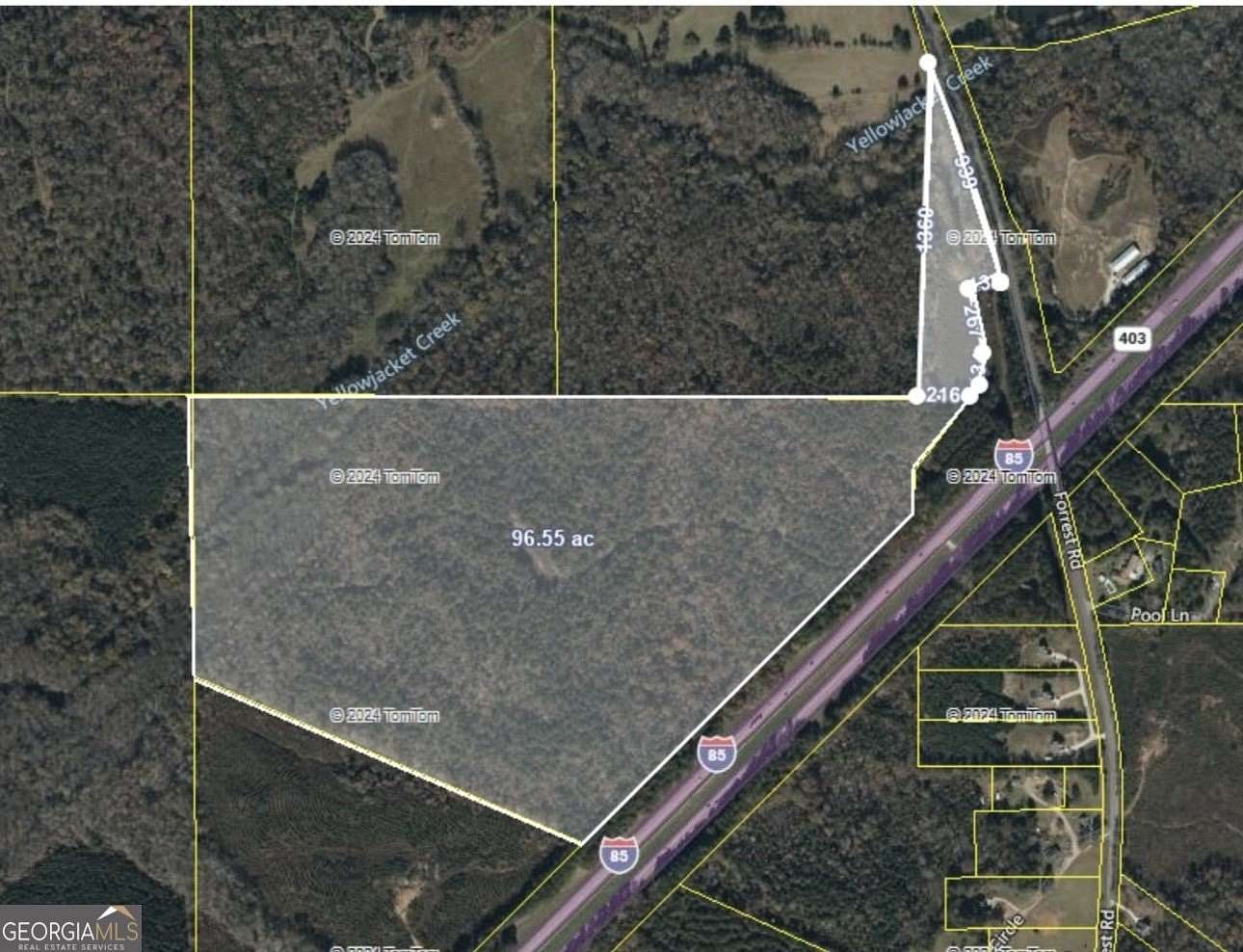 93.49 Acres of Land for Sale in Grantville, Georgia