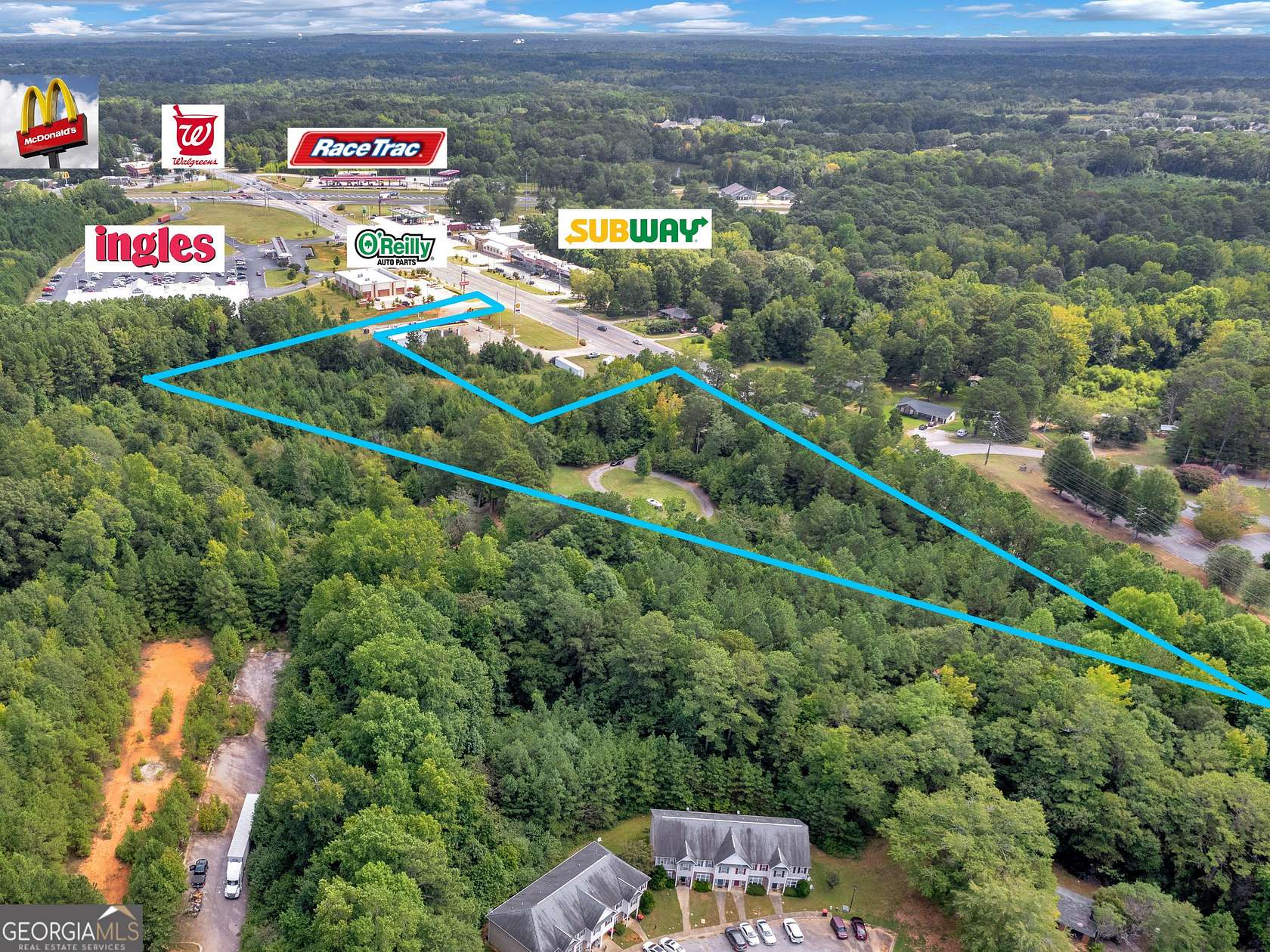 13.58 Acres of Commercial Land for Sale in Griffin, Georgia