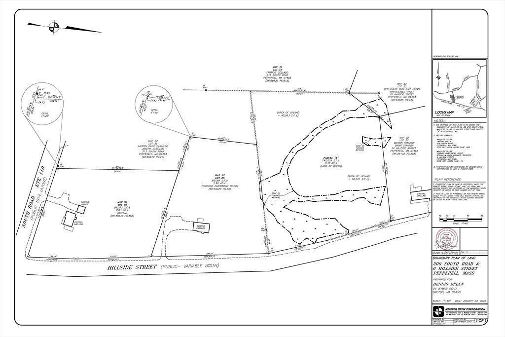 3.37 Acres of Residential Land for Sale in Pepperell, Massachusetts
