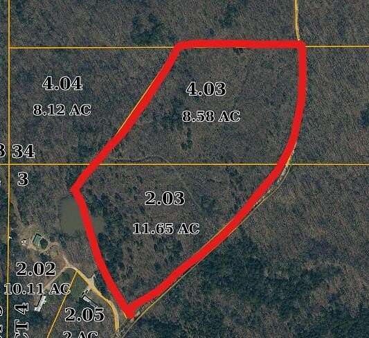 20 Acres of Recreational Land for Sale in Pontotoc, Mississippi