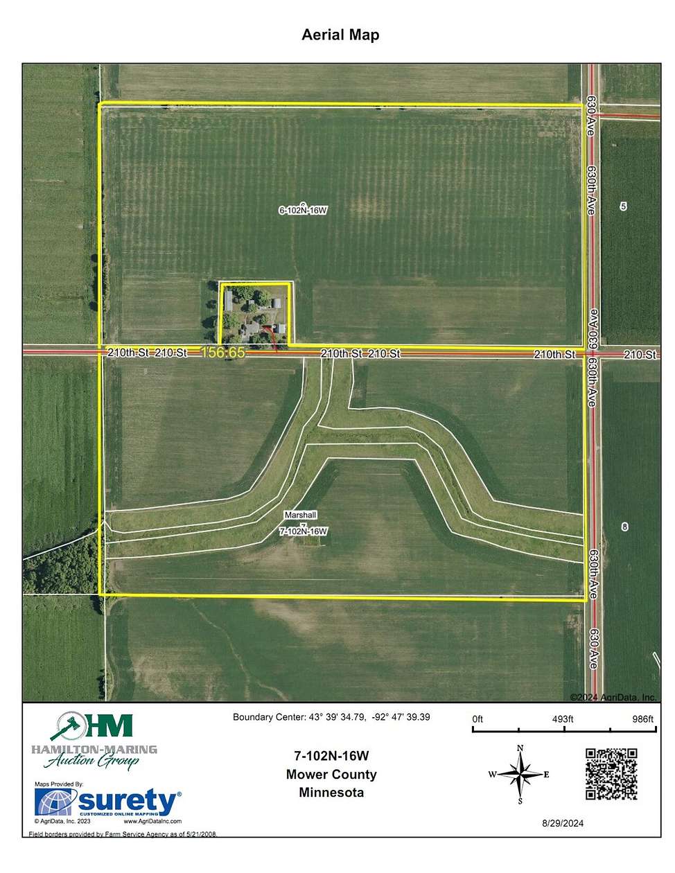 156.56 Acres of Recreational Land & Farm for Sale in Rose Creek, Minnesota