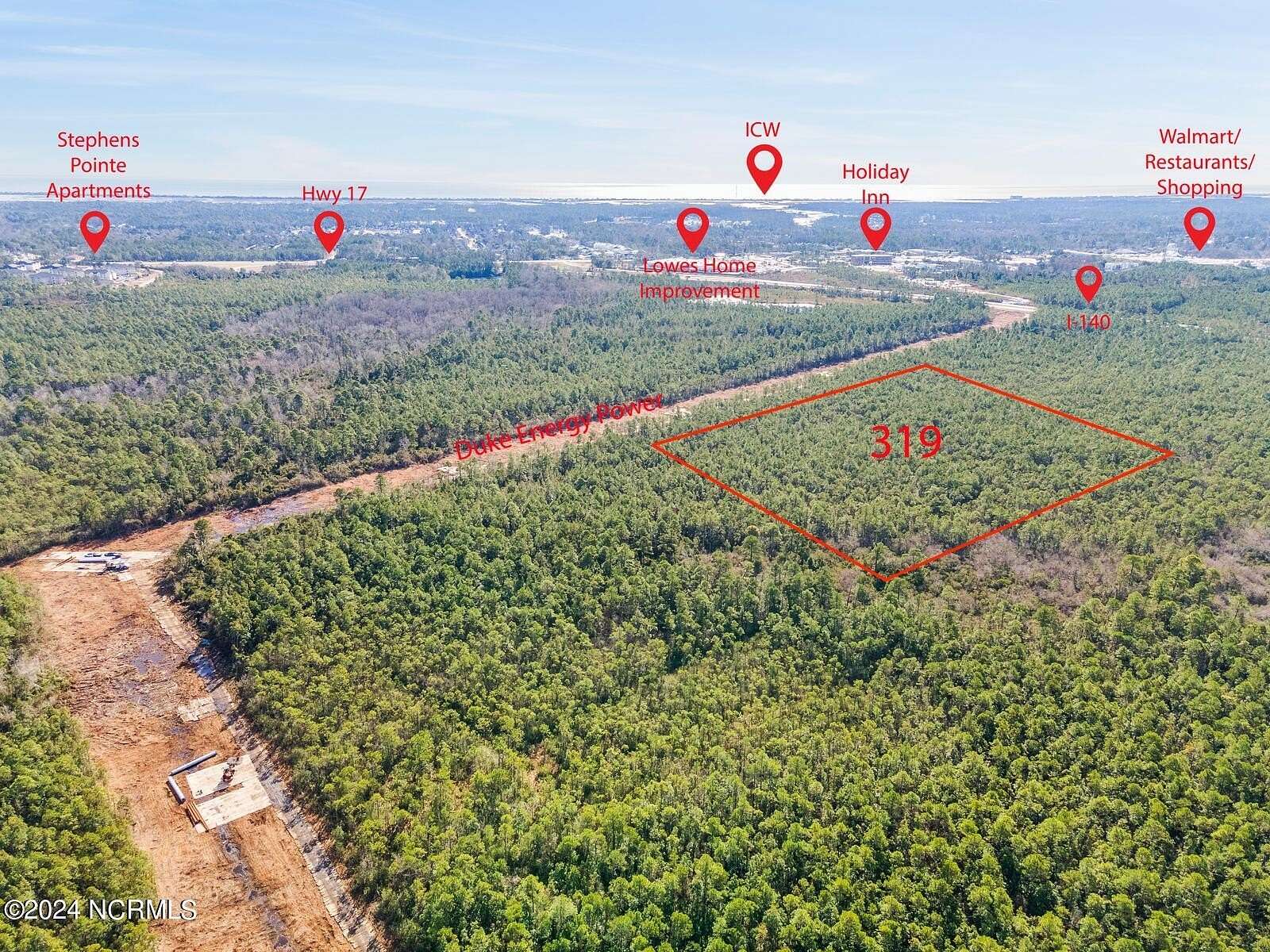 5.55 Acres of Residential Land for Sale in Wilmington, North Carolina