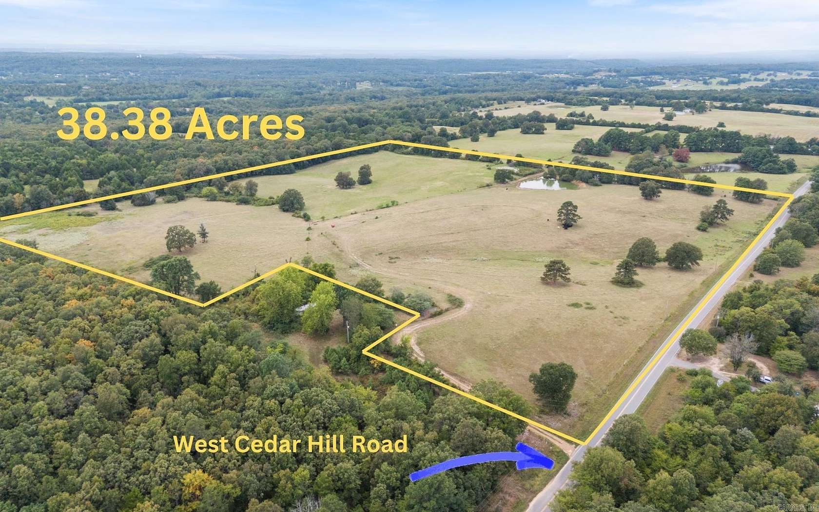 38.38 Acres of Agricultural Land for Sale in Greenbrier, Arkansas