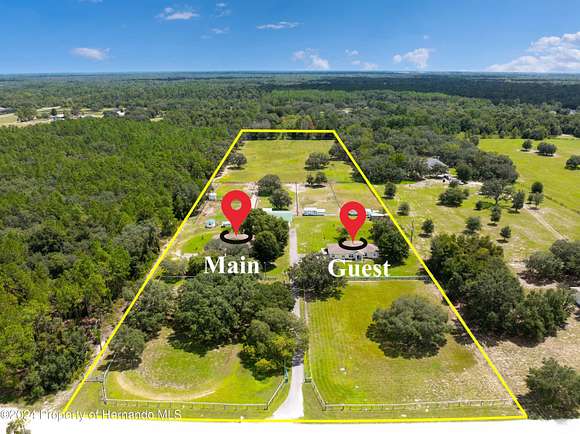 10 Acres of Land with Home for Sale in Hudson, Florida