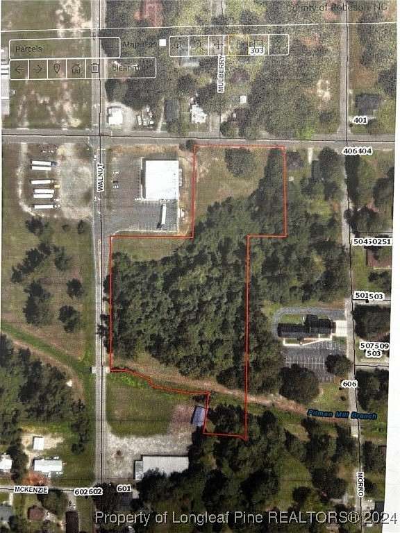 4.95 Acres of Commercial Land for Sale in Fairmont, North Carolina