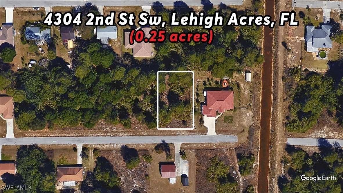 0.251 Acres of Residential Land for Sale in Lehigh Acres, Florida