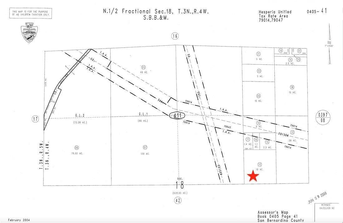 10 Acres of Residential Land for Sale in Hesperia, California