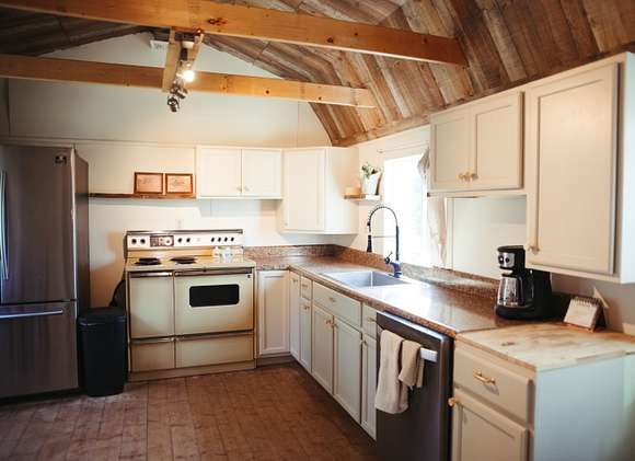 Kitchen in tiny home.