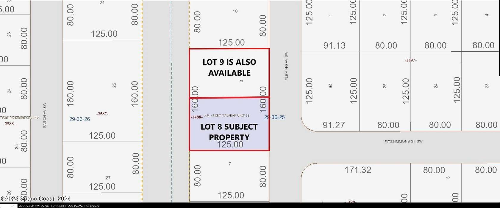 0.23 Acres of Residential Land for Sale in Palm Bay, Florida