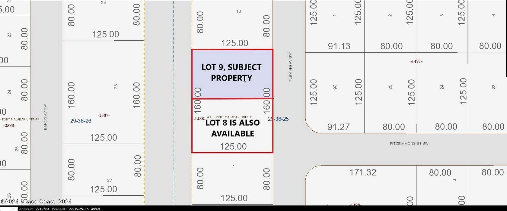 0.23 Acres of Residential Land for Sale in Palm Bay, Florida