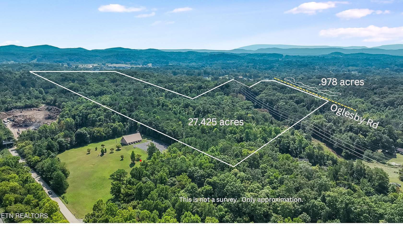 28.4 Acres of Agricultural Land for Sale in Knoxville, Tennessee