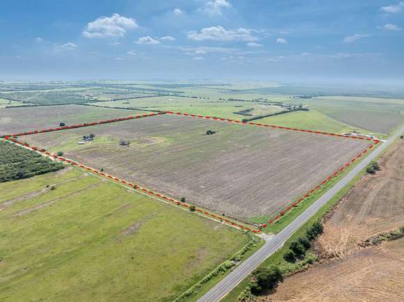 67.68 Acres of Land with Home for Sale in Runge, Texas