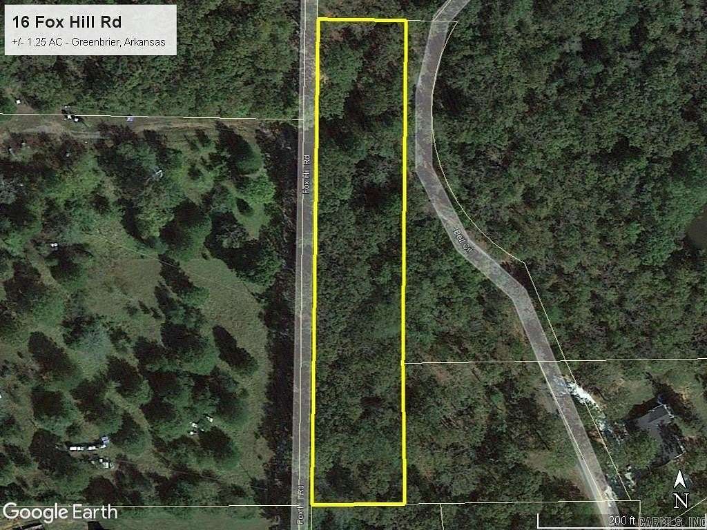 1.25 Acres of Residential Land for Sale in Greenbrier, Arkansas