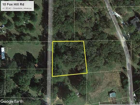 0.62 Acres of Residential Land for Sale in Greenbrier, Arkansas