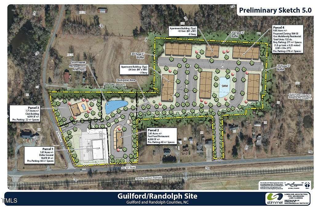 2.4 Acres of Commercial Land for Sale in Liberty, North Carolina