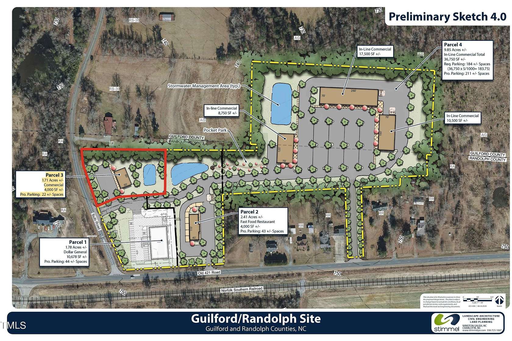 1.71 Acres of Commercial Land for Sale in Liberty, North Carolina