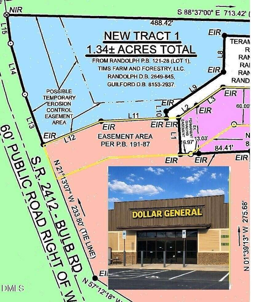1.34 Acres of Mixed-Use Land for Sale in Liberty, North Carolina