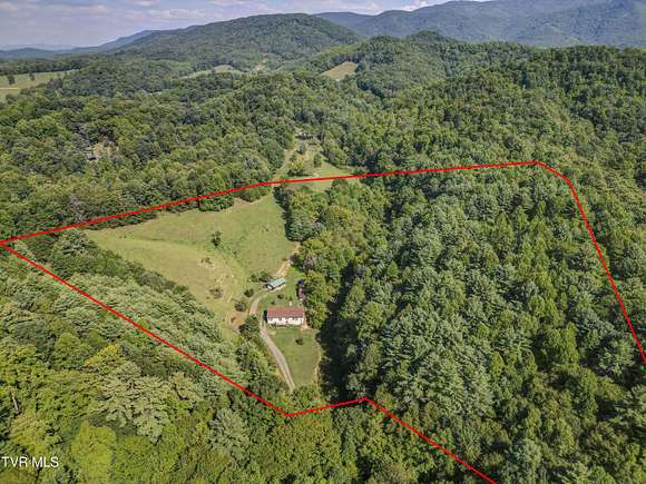 26.5 Acres of Land with Home for Sale in Bristol, Tennessee