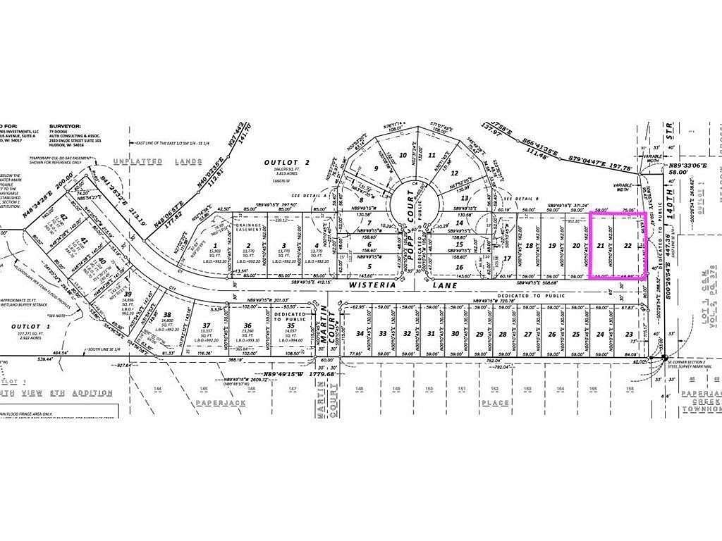 0.472 Acres of Residential Land for Sale in New Richmond, Wisconsin