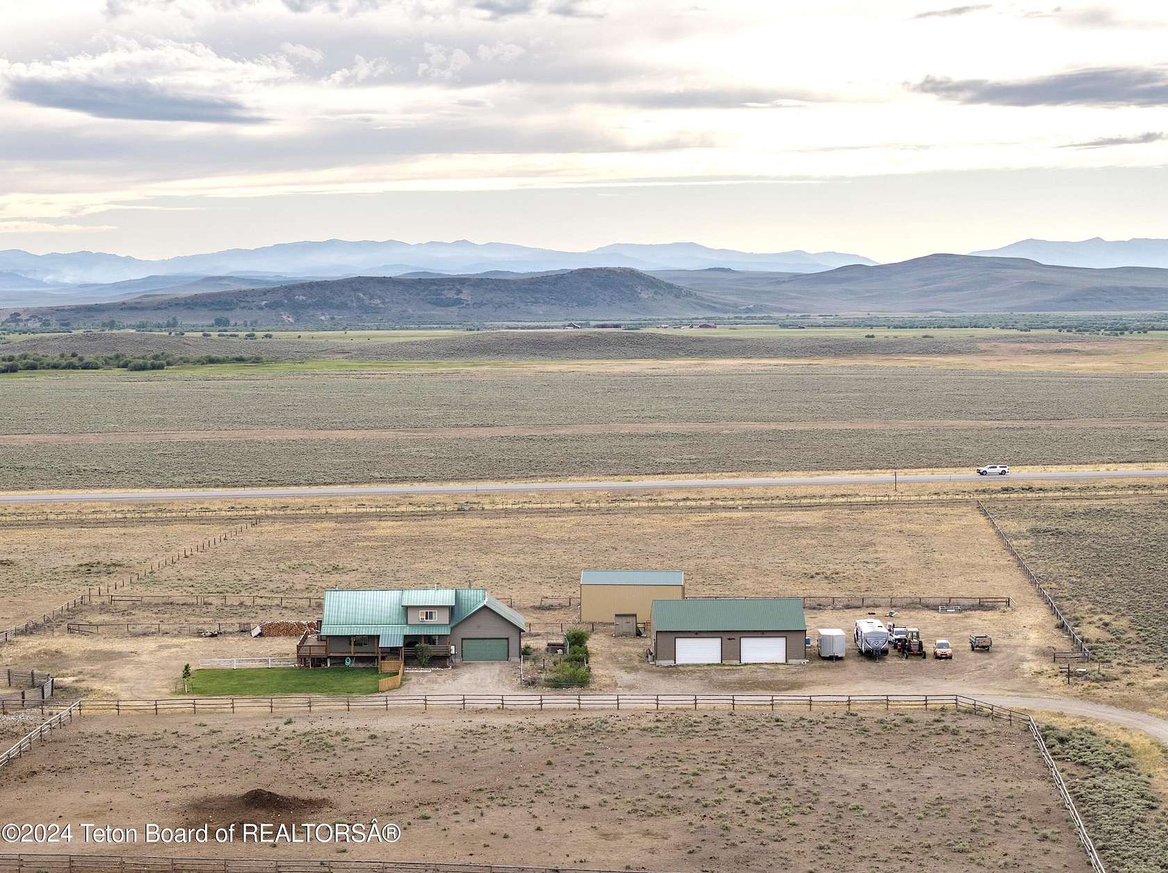 10.2 Acres of Land with Home for Sale in Daniel, Wyoming