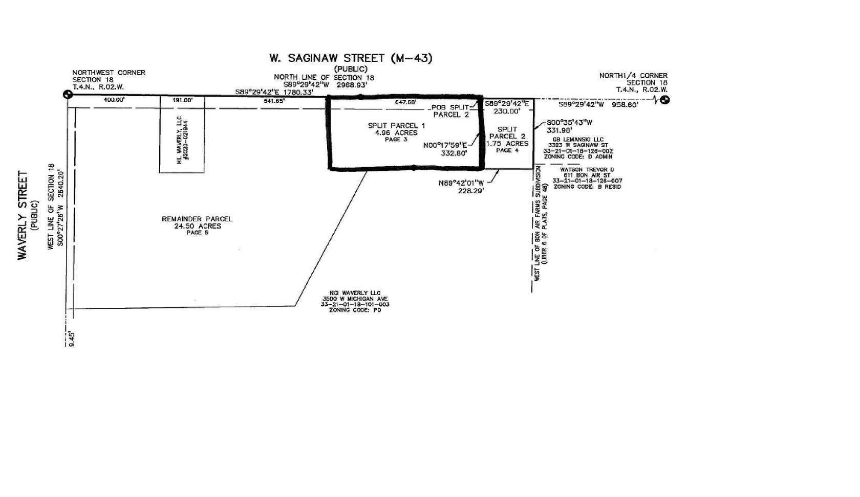 4.96 Acres of Mixed-Use Land for Sale in Lansing, Michigan