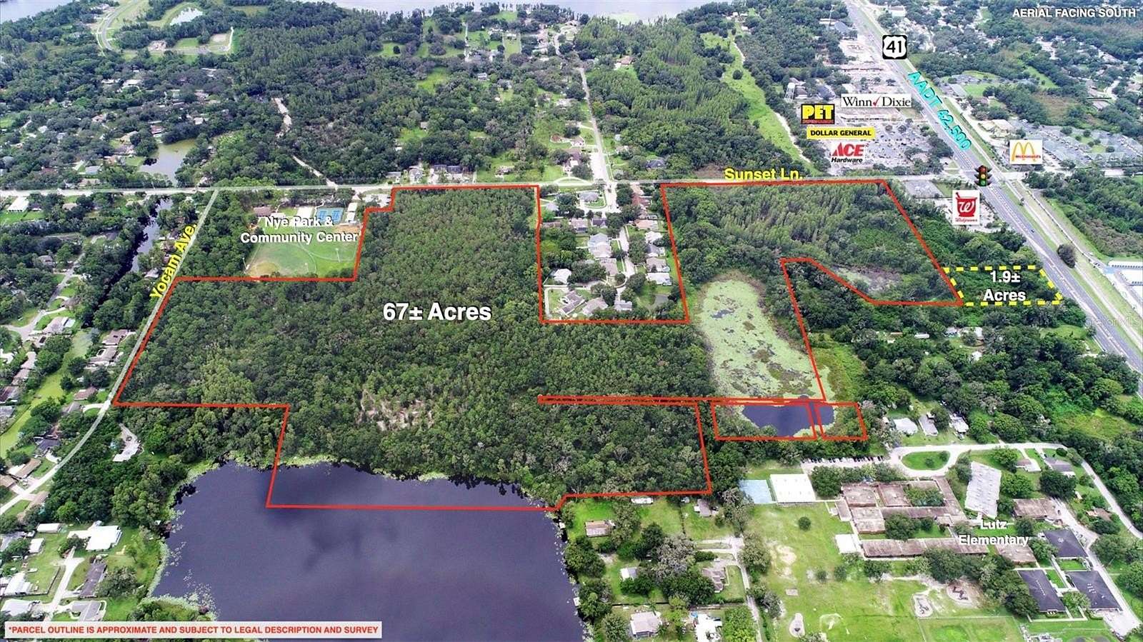 68.72 Acres of Recreational Land for Sale in Lutz, Florida