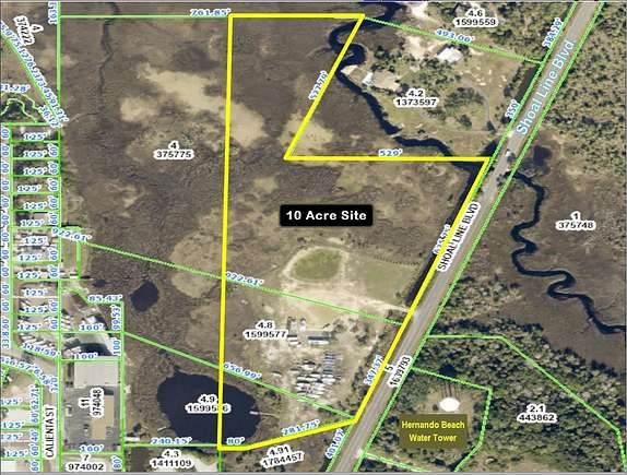 10 Acres of Recreational Land for Sale in Hernando Beach, Florida