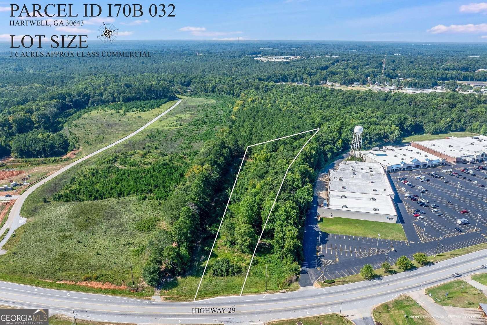 3.6 Acres of Commercial Land for Sale in Hartwell, Georgia