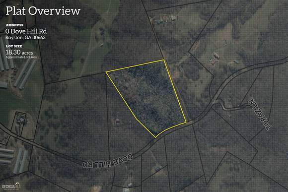 18.3 Acres of Recreational Land for Sale in Royston, Georgia