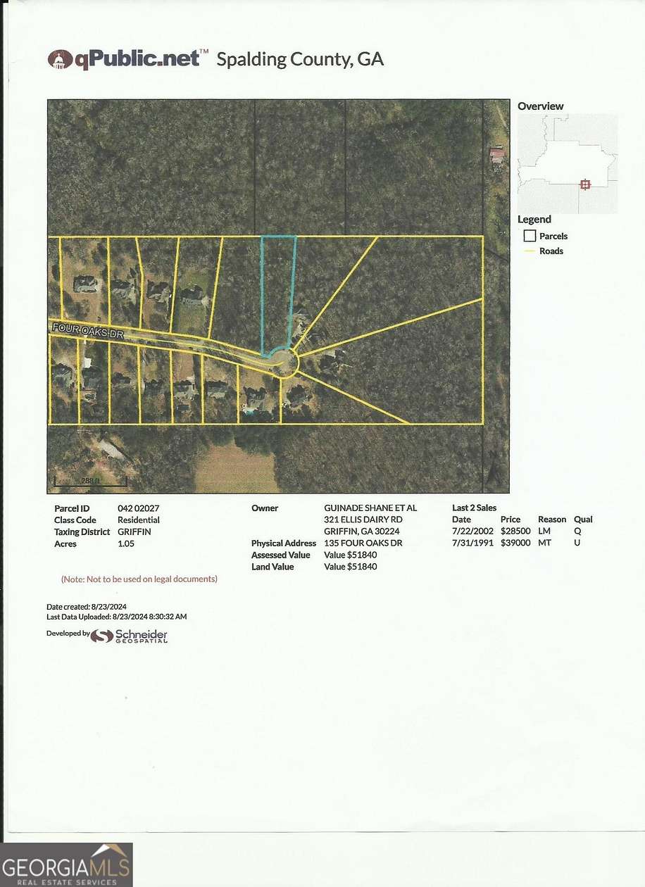 1.05 Acres of Residential Land for Sale in Griffin, Georgia