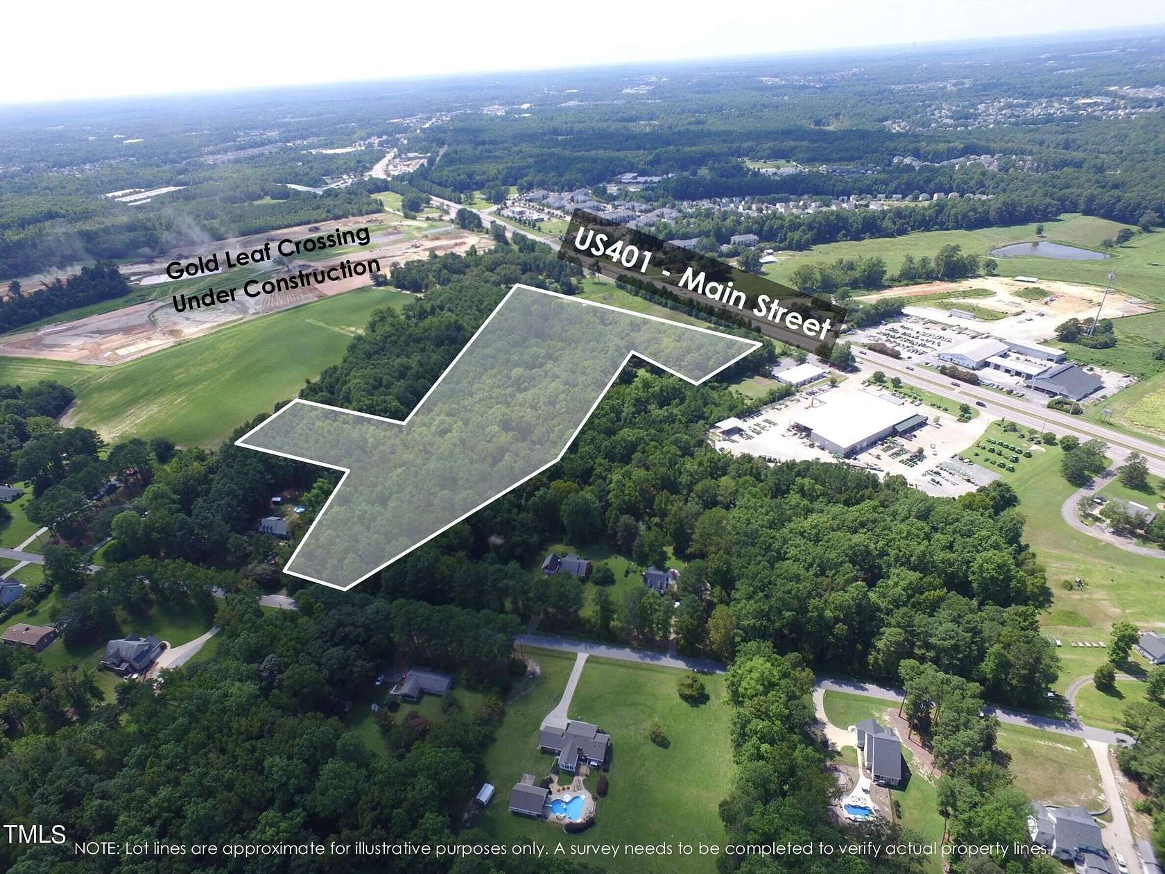 13.26 Acres of Land for Sale in Fuquay-Varina, North Carolina