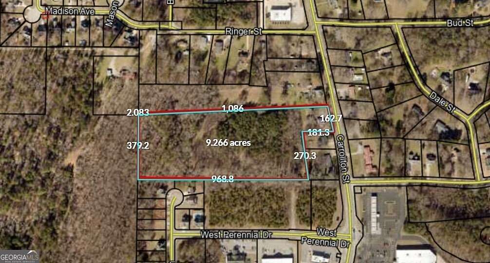 9.27 Acres of Mixed-Use Land for Sale in Temple, Georgia