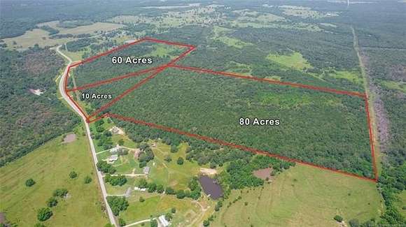 80 Acres of Recreational Land for Sale in Mounds, Oklahoma