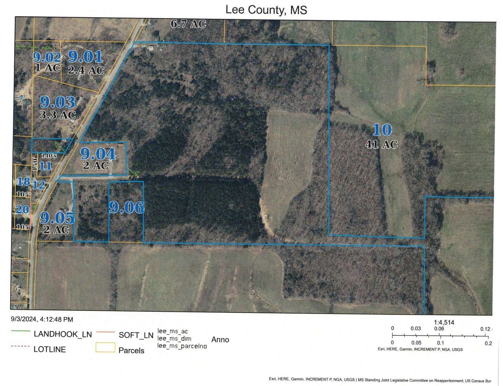 3.3 Acres of Residential Land for Sale in Guntown, Mississippi