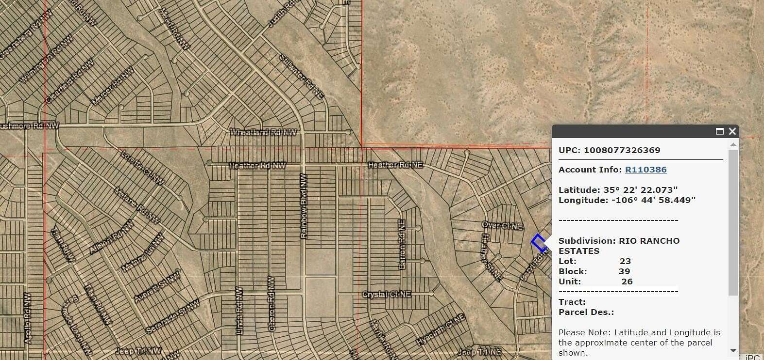 1 Acre of Land for Sale in Rio Rancho, New Mexico