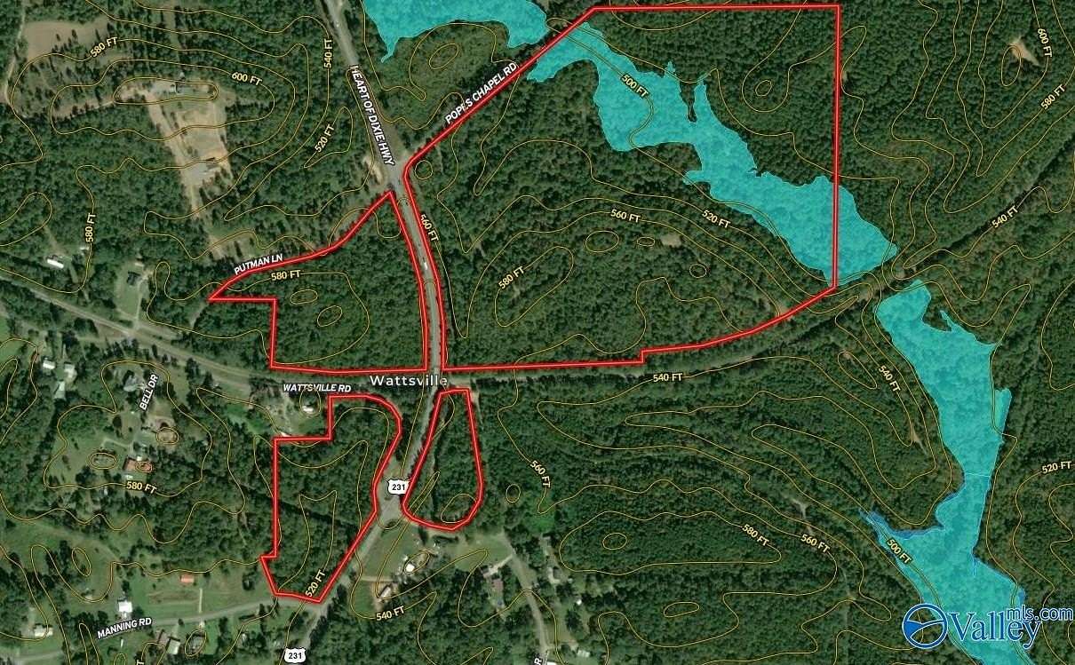 161 Acres of Recreational Land for Sale in Wattsville, Alabama