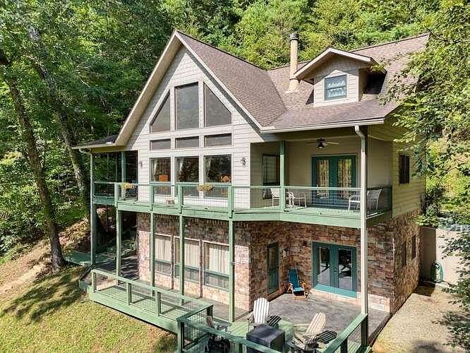 10.4 Acres of Recreational Land with Home for Sale in Hayesville, North Carolina