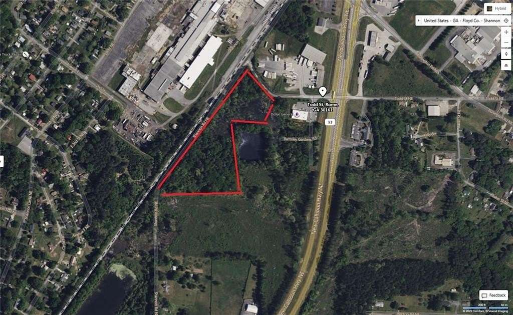 7.23 Acres of Commercial Land for Sale in Rome, Georgia