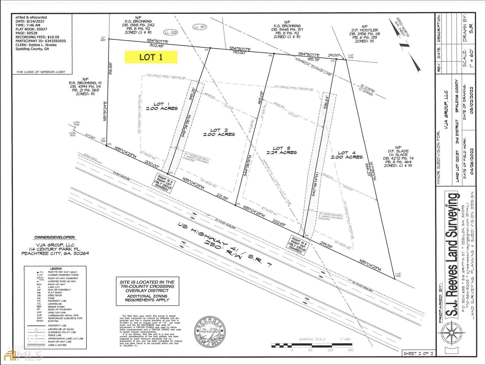 2 Acres of Commercial Land for Sale in Griffin, Georgia