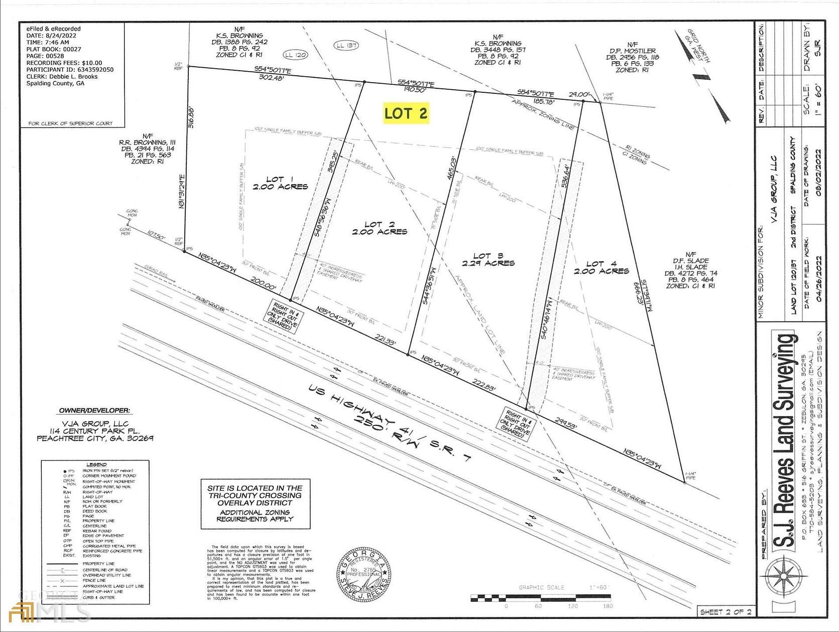 2 Acres of Commercial Land for Sale in Griffin, Georgia