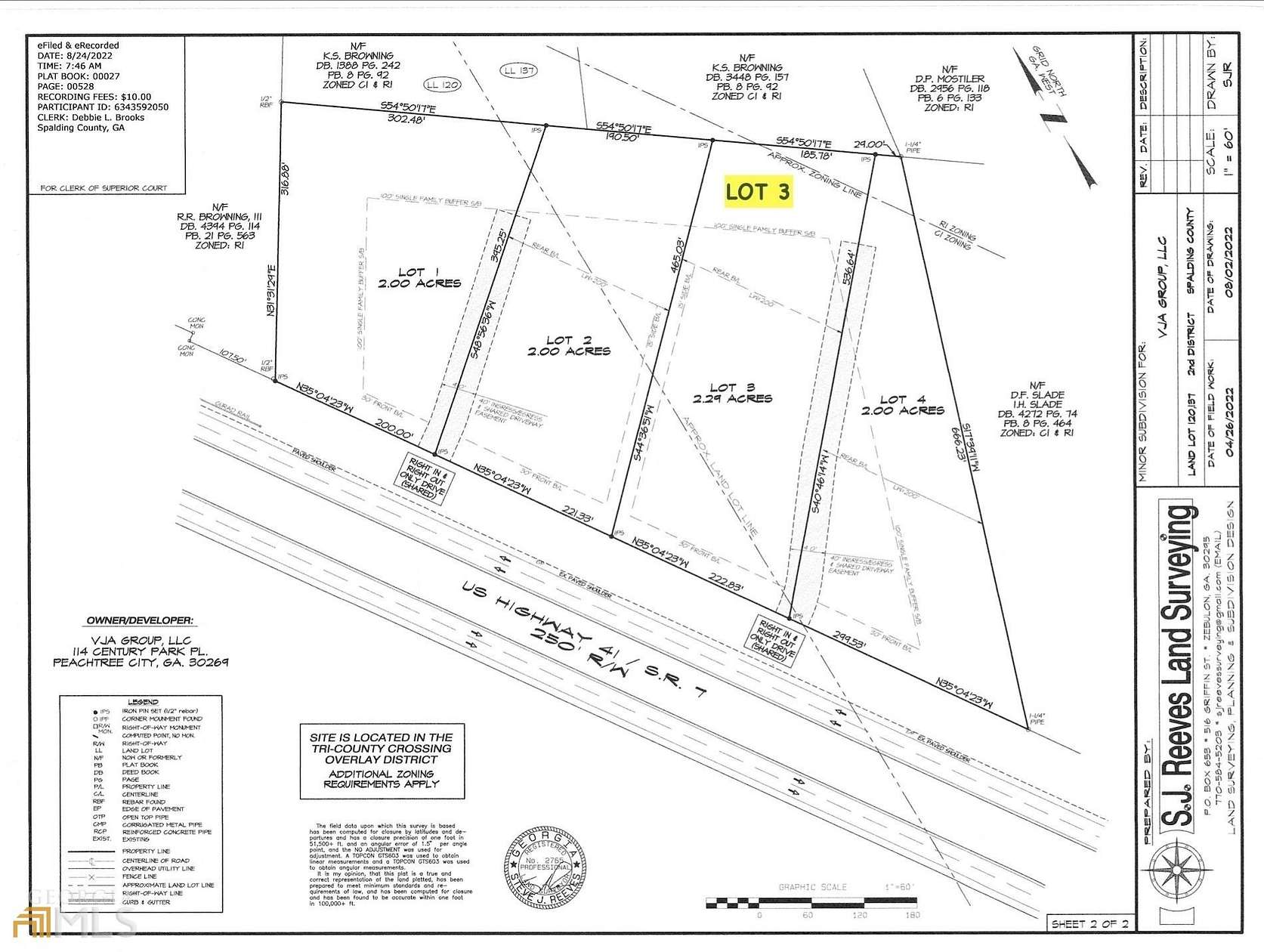 2.29 Acres of Commercial Land for Sale in Griffin, Georgia