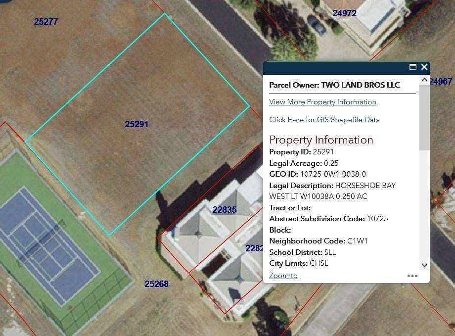 0.25 Acres of Residential Land for Sale in Horseshoe Bay, Texas