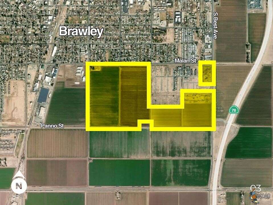 236 Acres of Agricultural Land for Sale in Brawley, California